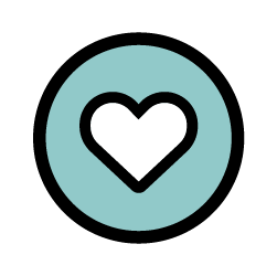 Heart Icon Teal